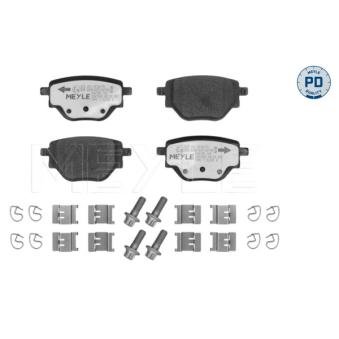 Jeu de 4 plaquettes de frein avant MEYLE OEM 1681449980