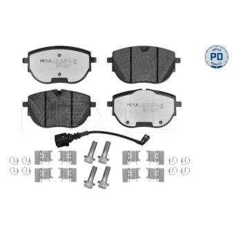 Jeu de 4 plaquettes de frein avant MEYLE OEM 7LA698151