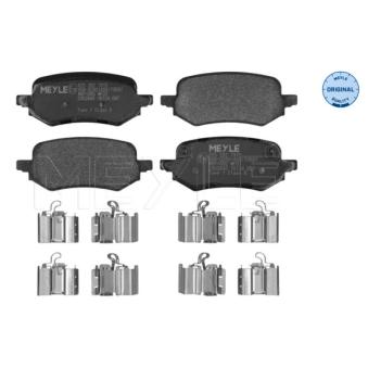 Jeu de 4 plaquettes de frein arrière MEYLE OEM 2551324