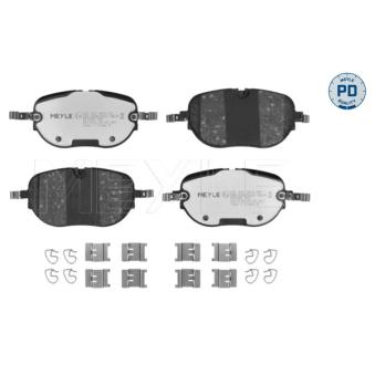 Jeu de 4 plaquettes de frein avant MEYLE 025 264 0815/PD pour FORD SIERRA 77 e-boost - 231cv