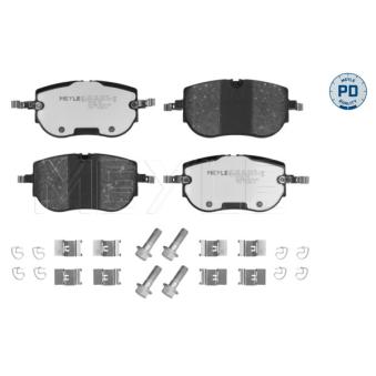 Jeu de 4 plaquettes de frein avant MEYLE 025 264 1616/PD pour FORD SIERRA 77 e-boost - 231cv