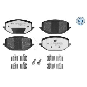 Jeu de 4 plaquettes de frein avant MEYLE 025 265 8819/PD pour KIA PRIDE PureTech 110 - 110cv