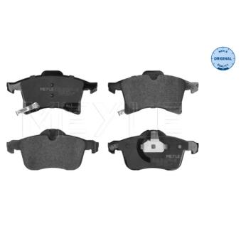 Jeu de 4 plaquettes de frein avant MEYLE 025 283 3219/W pour TOYOTA COROLLA 1.7 CDTI - 110cv