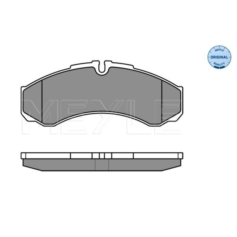 Jeu de 4 plaquettes de frein avant MEYLE 025 291 2117 - Visuel 1