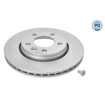 Jeu de 2 disques de frein arrière MEYLE OEM 7E0615601D