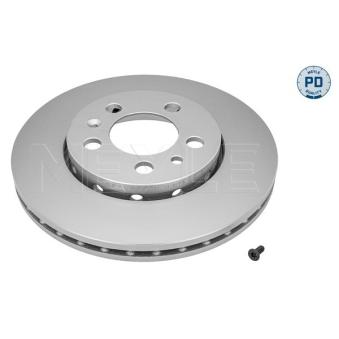 Jeu de 2 disques de frein avant MEYLE 183 521 1018/PD pour LEXUS LS 1.6 FSI - 110cv