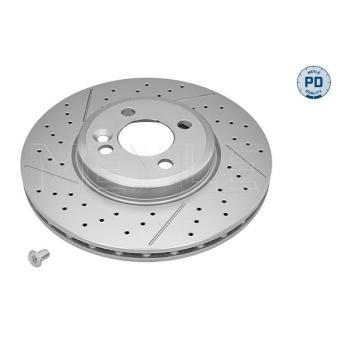 Jeu de 2 disques de frein avant MEYLE OEM 6777826