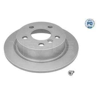 Jeu de 2 disques de frein arrière MEYLE 315 523 0063/PD