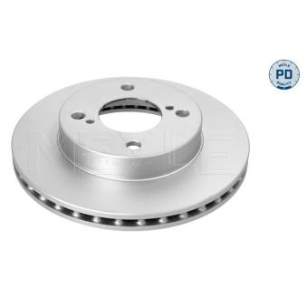 Jeu de 2 disques de frein arrière MEYLE 33-15 521 0025/PD