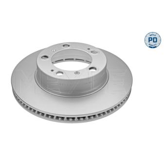 Jeu de 2 disques de frein arrière MEYLE 483 521 0001/PD pour PORSCHE BOXSTER 2.7 - 211cv