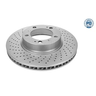 Disque de frein arrière gauche MEYLE 483 521 0002/PD