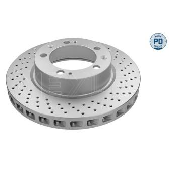 Jeu de 2 disques de frein arrière MEYLE OEM 99335104401