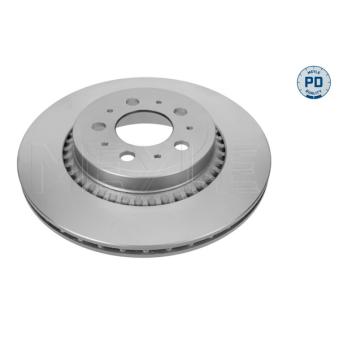Jeu de 2 disques de frein arrière MEYLE 515 523 0011/PD