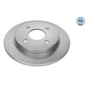 Jeu de 2 disques de frein arrière MEYLE OEM 1780880