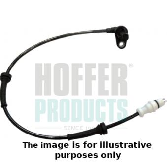 Capteur, vitesse de roue arrière gauche HOFFER OEM 8200254687