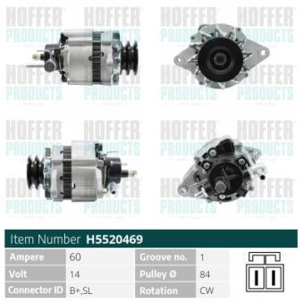 Alternateur HOFFER OEM LR160427C