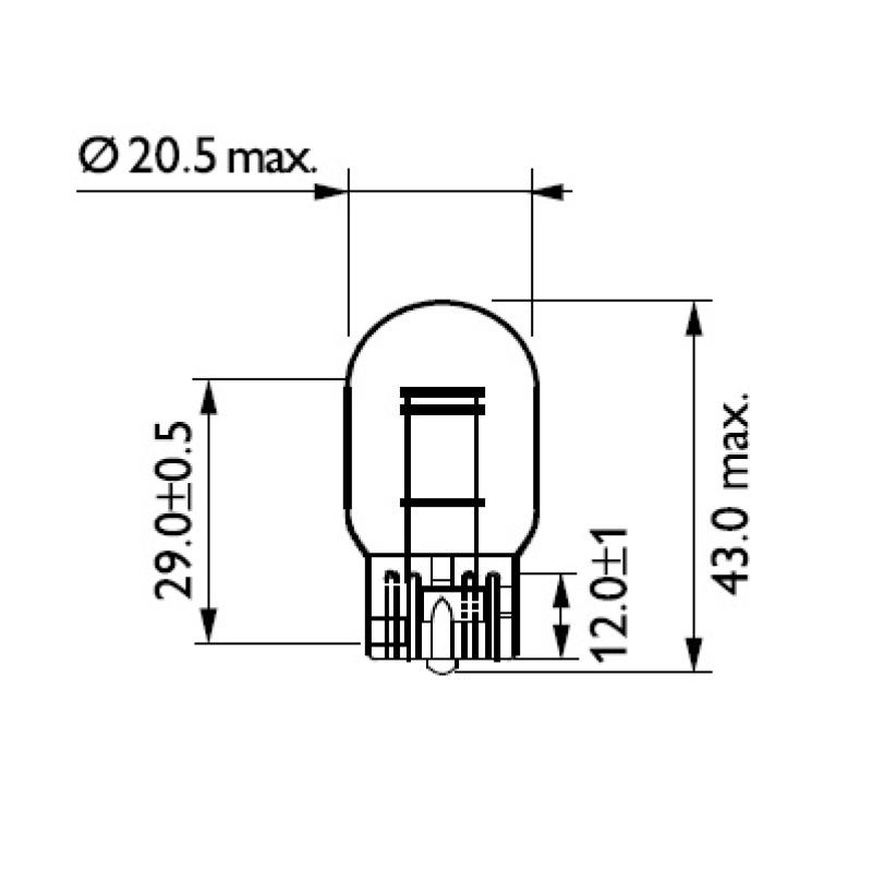 Ampoule, feu clignotant PHILIPS 12066CP - Visuel 2