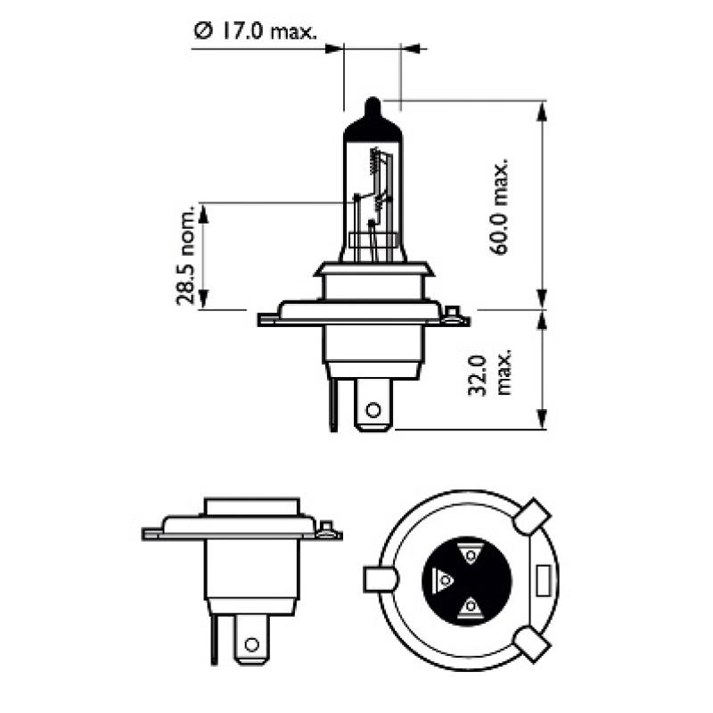 Lot de 2 ampoules, projecteur longue portée PHILIPS 12342XVGS2 - Visuel 2