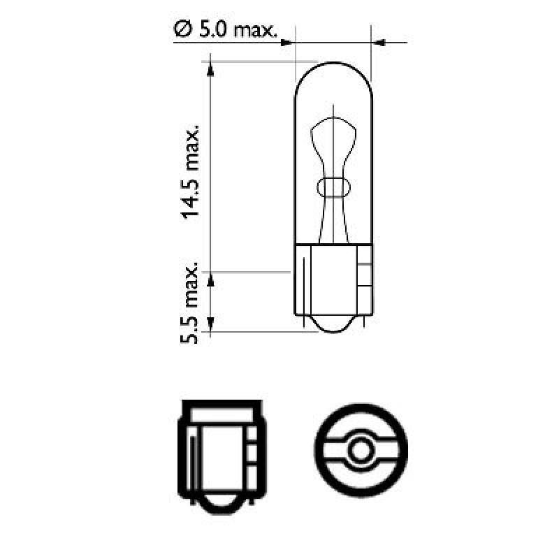 Ampoule, éclairage intérieur PHILIPS 12521CP - Visuel 2