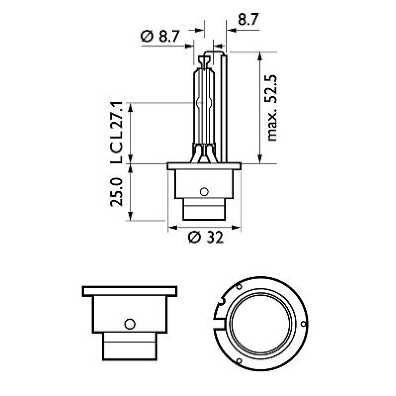 Ampoule Xenon D2S PHILIPS 85122XV2C1 - Visuel 2