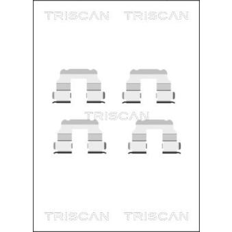 Kit d'accessoires, plaquette de frein à disque TRISCAN [8105 151350]