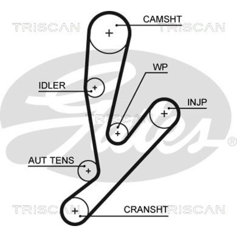 Kit de distribution TRISCAN 8647 15032 - Visuel 2