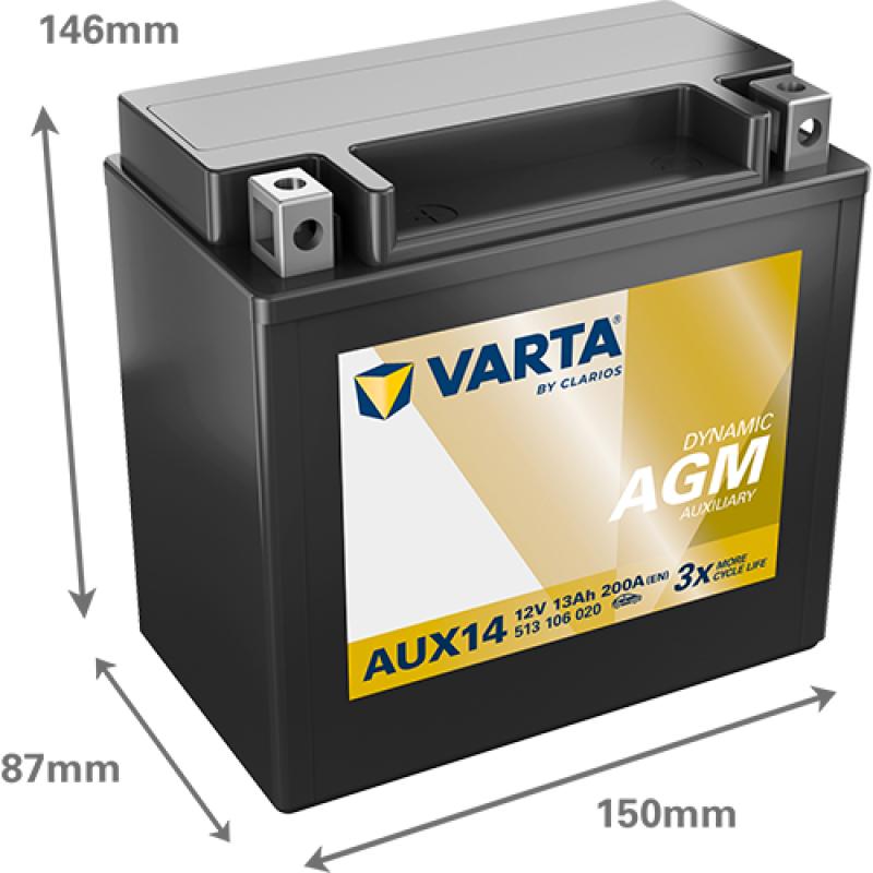 Batterie de démarrage Start & Stop VARTA 513106020K262 - Visuel 1
