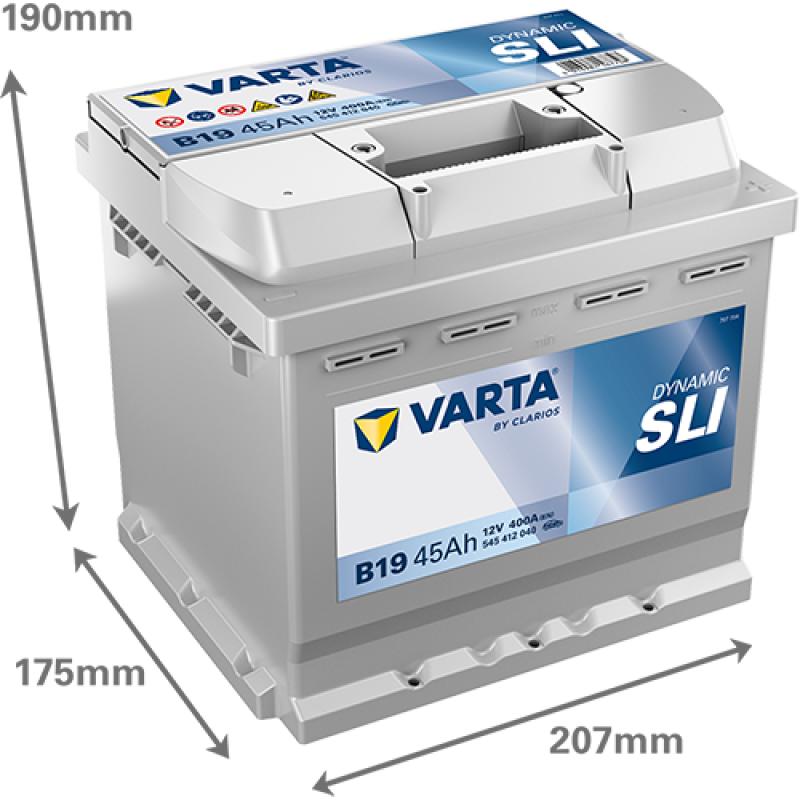 Batterie de démarrage VARTA 545412040K262 - Visuel 1
