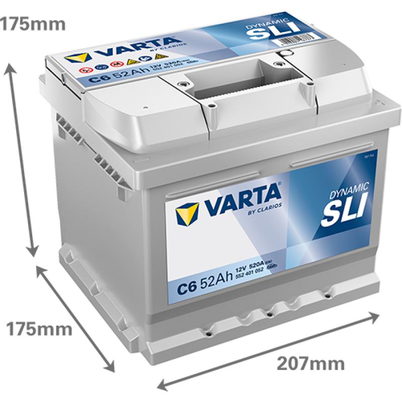 Batterie de démarrage VARTA 552401052K262 - Visuel 1