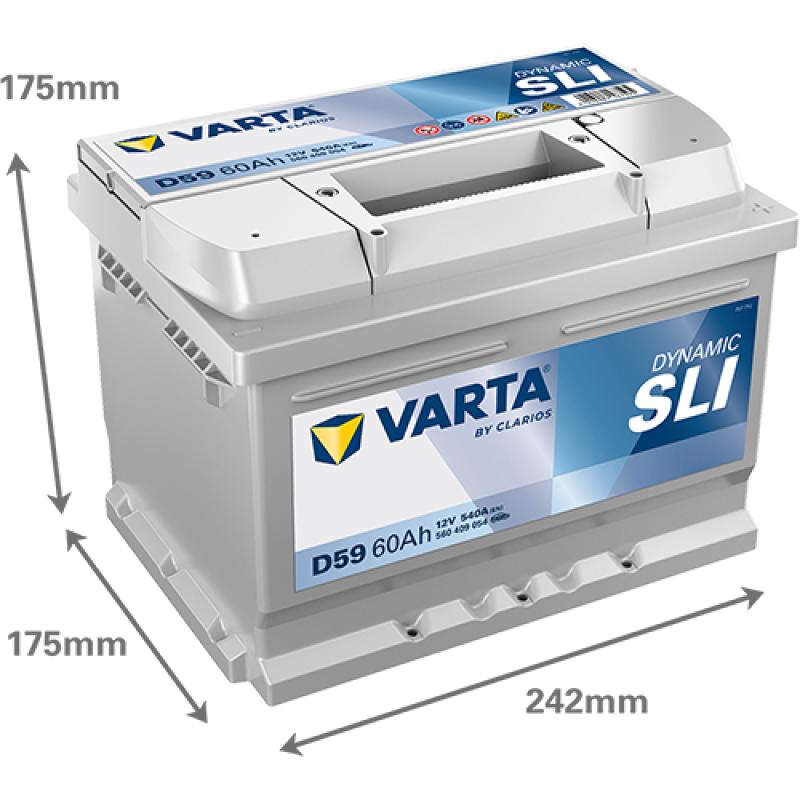 Batterie de démarrage VARTA 560409054K262 - Visuel 1
