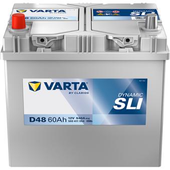 Batterie de démarrage VARTA 560411054K262 pour MITSUBISHI LANCER 1.3 - 75cv