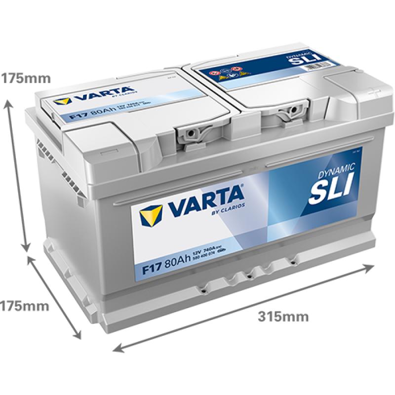 Batterie de démarrage VARTA 580406074K262 - Visuel 1