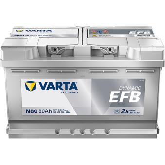 Batterie de démarrage Start & Stop VARTA 580500080K262 pour MITSUBISHI LANCER 2.0 CDTI - 110cv