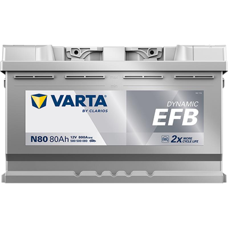 Batterie de démarrage Start & Stop VARTA 580500080K262 - Visuel 2