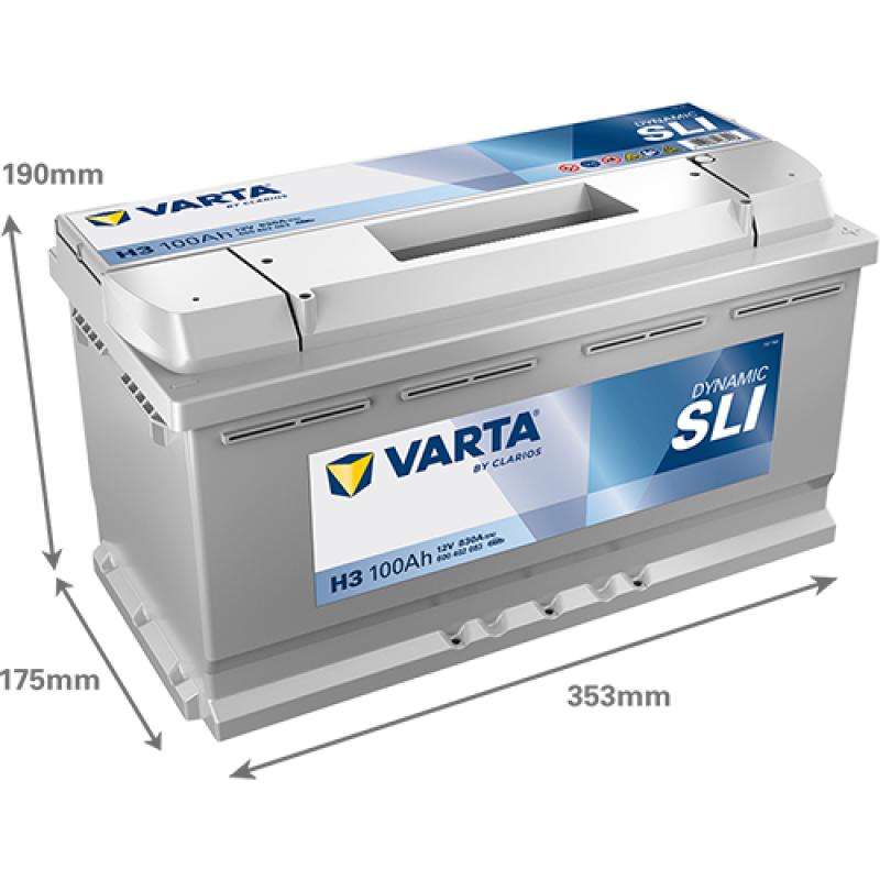 Batterie de démarrage VARTA 600402083K262 - Visuel 1