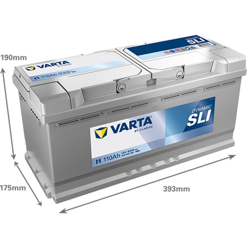 Batterie de démarrage VARTA 610402092K262 - Visuel 1