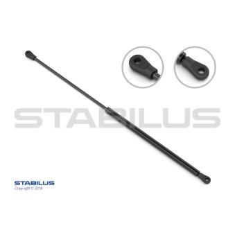 Vérin, capot-moteur STABILUS 2308BA pour JAGUAR XJS 5.3 HE - 264cv