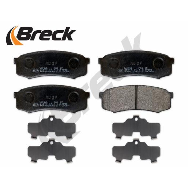Jeu de 4 plaquettes de frein arrière BRECK 21947 00 702 00 - Visuel 2