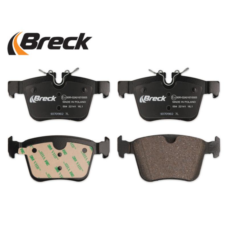Jeu de 4 plaquettes de frein arrière BRECK 22141 00 554 00 - Visuel 2