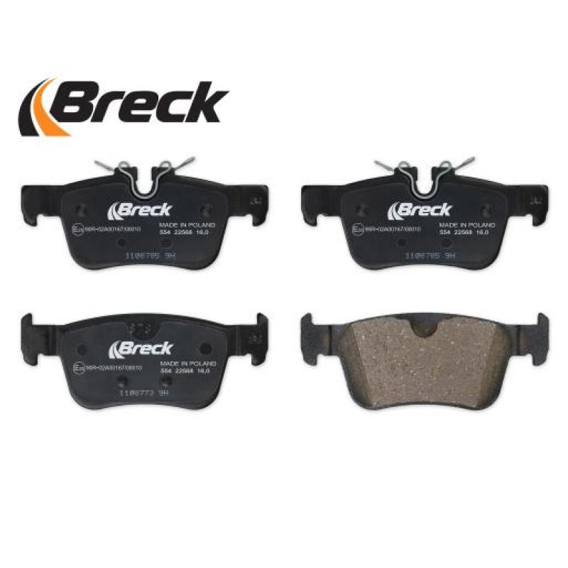 Jeu de 4 plaquettes de frein arrière BRECK 22568 00 554 00 - Visuel 2