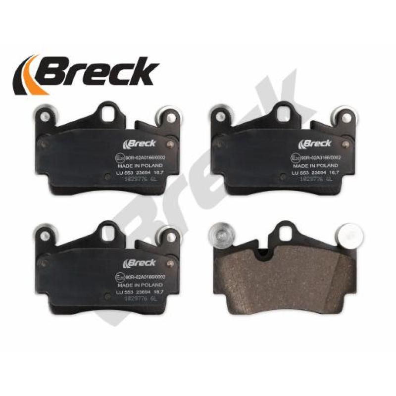 Jeu de 4 plaquettes de frein arrière BRECK 23694 00 553 00 - Visuel 2