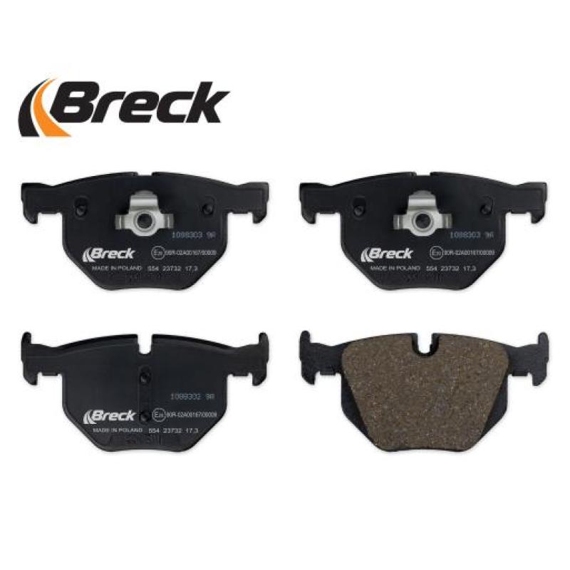 Jeu de 4 plaquettes de frein arrière BRECK 23732 00 554 00 - Visuel 2