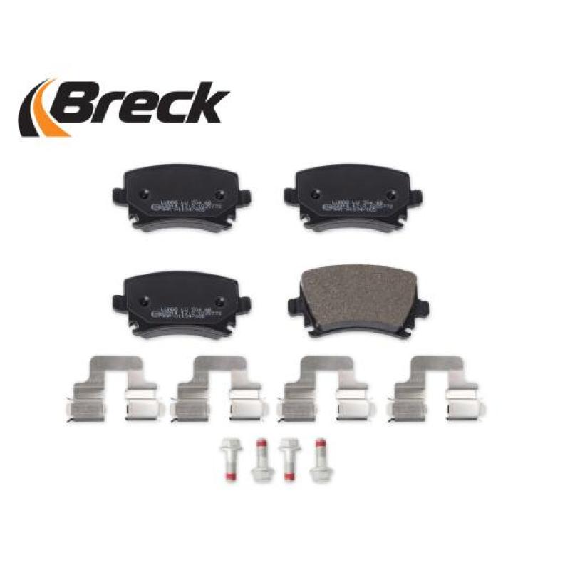 Jeu de 4 plaquettes de frein arrière BRECK 23914 00 704 00 - Visuel 2