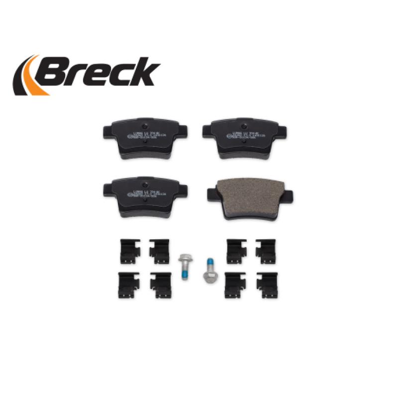 Jeu de 4 plaquettes de frein arrière BRECK 24260 00 704 00 - Visuel 2