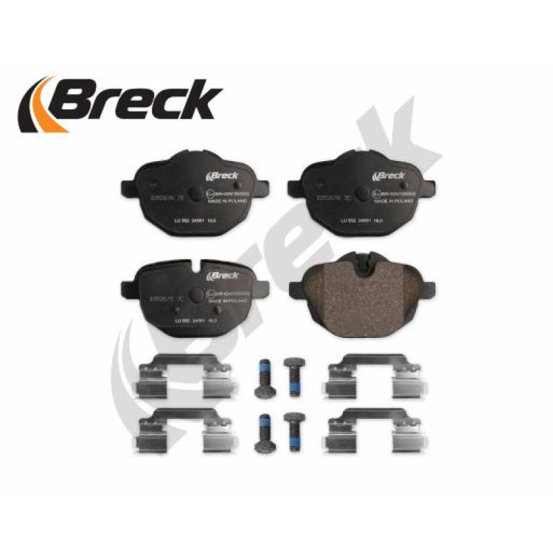 Jeu de 4 plaquettes de frein arrière BRECK 24561 00 552 00 - Visuel 2