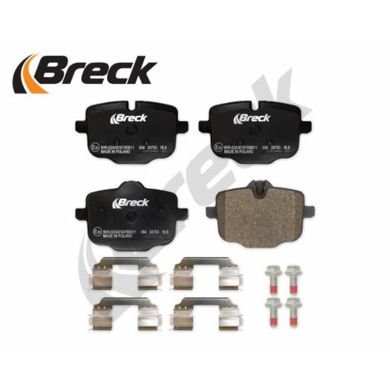 Jeu de 4 plaquettes de frein avant BRECK 24703 00 554 00 - Visuel 2