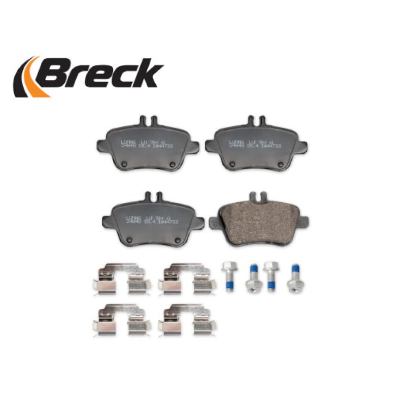 Jeu de 4 plaquettes de frein arrière BRECK 24848 00 704 00 - Visuel 2