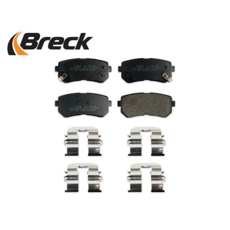 Jeu de 4 plaquettes de frein arrière BRECK 24949 00 704 00 - Visuel 2