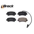 BRECK 25112 00 703 10 - Jeu de 4 plaquettes de frein arrière