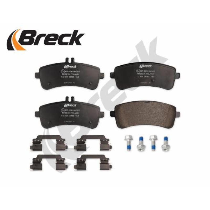 Jeu de 4 plaquettes de frein arrière BRECK 25163 00 553 00 - Visuel 2